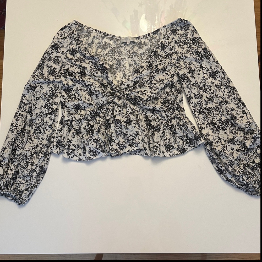 Caroline Constas Floral Long Sleeve